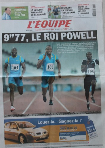 Equipe 2005 asafa - l'equipe, du